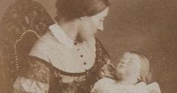 Victorian mother lovingly gazes at her child, capturing the deep bond of family amidst themes of love and loss.