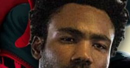 Donald Glover as a character from Kingpin 3, with Spider-Man elements in the background, showcasing a dynamic scene.