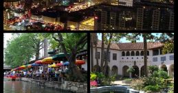 San Antonio highlights: vibrant River Walk, historic architecture, famous landmarks, and the iconic Alamo in one captivating view.