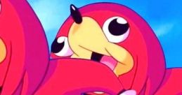 Colorful Ugandan Knuckles characters in a playful pose, representing meme culture and iconic internet humor.