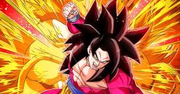 Goku transforms into Super Saiyan, unleashing powerful energy in an explosive Dragon Ball Z scene filled with vibrant colors.