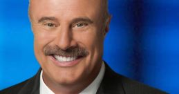 Dr. Phil smiling and gesturing, dressed in a suit with a colorful tie, showcasing his approachable personality and warmth.