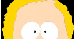 Character from South Park with blonde hair and red shirt, representing a unique style and personality in the series.