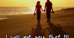 Couple holding hands on a beach at sunset, symbolizing love and the sentiment that life changes without each other.