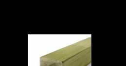 Green treated lumber featuring a smooth finish, ideal for outdoor construction and landscaping projects.