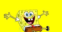 Spongebob Patrick Spongebob's high pitched voice rang out through the room as he exclaimed one of his signature funny words.