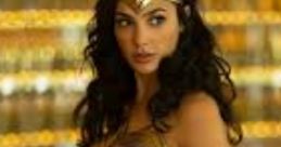 Wonder Woman stands confidently, showcasing her iconic armor and tiara, exuding strength and empowerment.