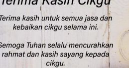 Terimakasih The first that echoes through the room is a warm, heartfelt "Terimakasih". It reverberates with gratitude and