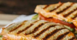 Panini Panini spaghetti, the sizzling of the griddle as it heats up, ready to toast the perfect panini. The aroma of