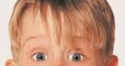 Shocked child with hands on face, reminiscent of Macaulay Culkin's iconic scene in "Home Alone.