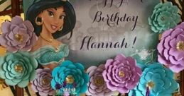 Aladdin-themed birthday party for Hannah, featuring Jasmine decorations and colorful desserts celebrating her 6th birthday.