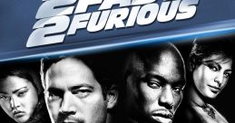 Dynamic poster for 2 Fast 2 Furious featuring iconic cars, thrilling characters, and a vibrant track background.