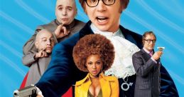 Austin Powers: Goldmember poster featuring quirky characters, playful style, and iconic humor from the beloved spy comedy franchise.