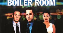 Boiler Room movie poster featuring Giovanni Ribisi, Vin Diesel, and Nia Long, showcasing Wall Street's high-stakes world.