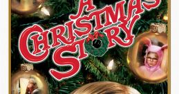 Classic holiday movie "A Christmas Story" featuring Ralphie, iconic glasses, and nostalgic Christmas decorations.