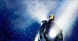 Discover the magic of 'The Polar Express' with the enchanting train scene and the curious boy in a snowy wonderland.