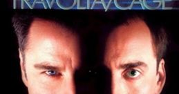 Face/Off movie poster featuring John Travolta and Nicolas Cage, highlighting their intense character transformation.