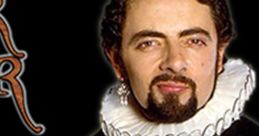 Rowan Atkinson as Edmund Blackadder in iconic 16th-century attire from the classic Blackadder TV show.