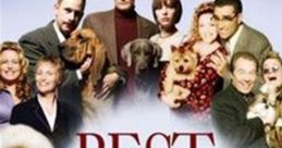 Poster for Best In Show movie featuring actors and various dog breeds, showcasing a humorous take on pet shows.