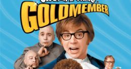 Austin Powers in Goldmember movie poster featuring Mike Myers, Beyoncé, and Michael Caine, celebrating retro comedy.