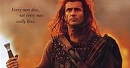 Mel Gibson as William Wallace in Braveheart, embodying courage and freedom against tyranny in a powerful historical epic.