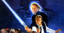 Star Wars: Episode VI - Return of the Jedi movie poster featuring key characters in an iconic space setting.