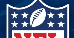 NFL logo featuring a football and stars, representing American football's premier league with iconic red and blue colors.