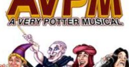 Cast of A Very Potter Musical showcasing iconic characters in a fun, theatrical style featuring vibrant costumes and expressions.