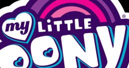 My Little Pony logo featuring vibrant colors and playful typography emphasizing Friendship Is Magic theme.