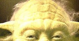 Jedi Master Yoda with wise expression, iconic green skin, and traditional robes, symbolizing wisdom and knowledge in the Force.