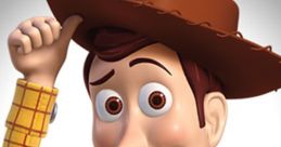 Sheriff Woody tipping his cowboy hat, showcasing his iconic cowboy outfit and friendly smile from the Toy Story franchise.