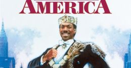 Eddie Murphy in regal attire on the poster for "Coming to America," showcasing comedy and royal culture in America.