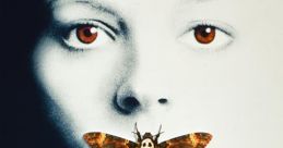 Iconic poster of "The Silence of the Lambs" featuring a woman's face and a death's-head moth symbolizing fear.