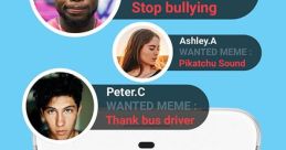 Meme Soundboard Pro display featuring requests for popular memes: "Stop bullying," "Pikachu Sound," and "Thank bus driver.