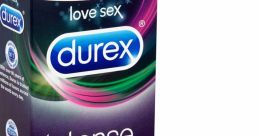 Durex Intense condoms with Desirex gel, ribbed and dotted design for enhanced pleasure, pack of 6 for ultimate intimacy.