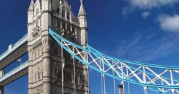 Tower Bridge in London, England, displays stunning architecture against a clear blue sky with reflections on the Thames.