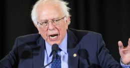 Bernie Sanders passionately speaks during his 2020 campaign rally, emphasizing progressive values and social justice.