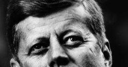 Portrait of John F. Kennedy, 35th U.S. President, known for his charisma and leadership during key historical events.