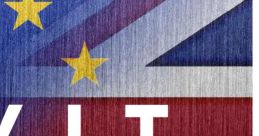 Brexit theme highlighted with British and EU flags, featuring the word "EXIT" prominently displayed.