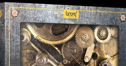 Mechanical Effects Library by BOOM Library featuring intricate gears and textures, 96kHz/24-bit quality, made in Germany.