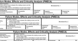 FMEA analysis document detailing failure modes, effects, and criticality for system components and issues.