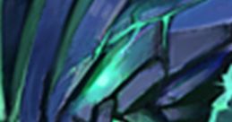 Close-up of Outworld Devourer's menacing face, showcasing its dark sheen and glowing green elements, emblematic of Dota's power.