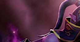 Templar Assassin from Dota unleashes a powerful ability, surrounded by swirling purple energy and mystic elements.