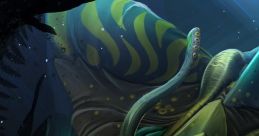 Viper from Dota 2, illustrated with vibrant colors in an underwater setting, showcasing its fierce and menacing appearance.