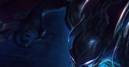 Nocturne from League of Legends emerges in a dark, ethereal setting with glowing blue accents and menacing claws.