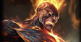 Brand from League of Legends unleashes fiery power, showcasing his intense, elemental form and dramatic flames.