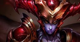 Shyvana from League of Legends, showcasing her fierce dragon-inspired armor and powerful, intimidating presence.