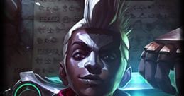 Ekko from League of Legends, showcasing his time-manipulating abilities and dynamic personality in a vibrant setting.