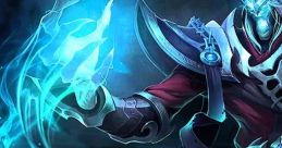 Karthus from League of Legends conjuring dark magic with ghostly energy and an eerie aura in a mystical setting.