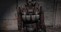 Duty Долг soldier in tactical gear, equipped for survival in the STALKER universe, stands ready in an urban environment.